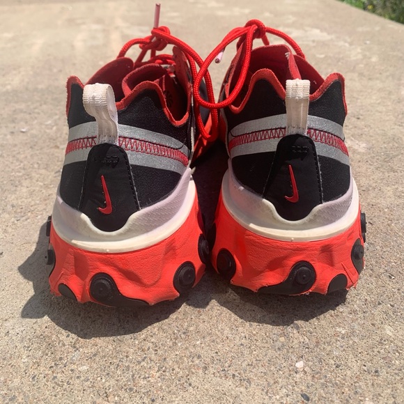 NIKE REACT ELEMENT 55 BLACK WHITE ORBIT | US 10 | - Picture 3 of 8